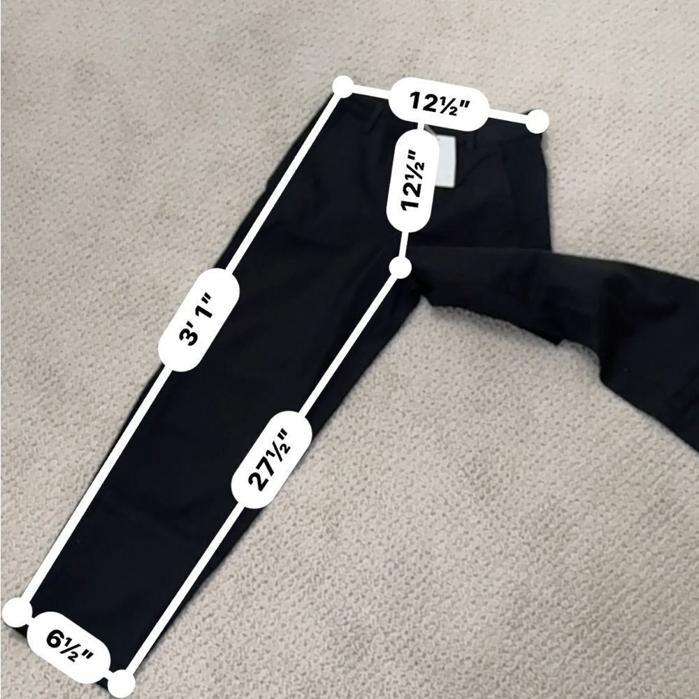Quince Barrel Pants | Black Cotton Twill | Size 2 | NWOT - Picture 3 of 5
